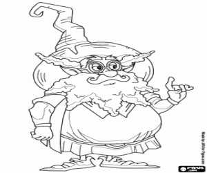 desenho de Randalf o mago para colorir