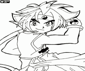 desenho de Ray Kon de Beyblade para colorir