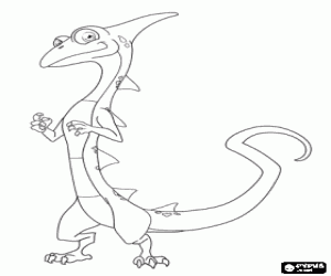 desenho de Razzle, um lagarto de Gormiti para colorir
