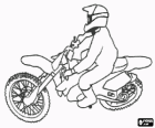 Motocross bike com o piloto