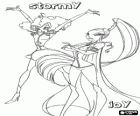Stormy, a feiticeira que domina a tempestade, e Joy