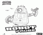 Robot Probe, o robô alienígena com o logotipo do filme