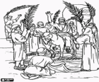 Jesus entrando em Jerusalém o Domingo de Ramos