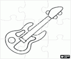 Puzzle de guitarra elétrica ou eléctrica