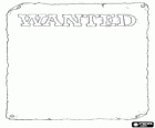 Um poster de Procurado ou Wanted para desenhar a cara que você quer