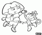 Dora a aventureira e seu amigo macaco Botas