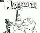 Alex, Marty, Melman e Glória, os animais protagonistas das aventuras em Madagascar