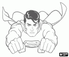 Superman, o super-herói voando