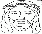 Retrato de Jesus com a coroa de espinhos