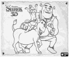 Shrek e seus amigos, o Burro eo Gato de Botas