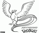 Articuno é um Pokémon de Gelo e uma das aves lendárias