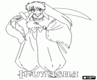 InuYasha com a espada usada em suas batalhas contra monstros e inimigos