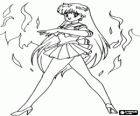 Rei Hino, Ray Hino ou Rita Hino se transforma em Sailor Marte