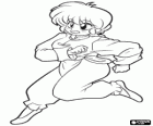 Ranma Saotome em sua forma feminina, Ranma é o personagem principal do anime Ranma