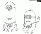 Dois minions, os lacaios do malvado Gru