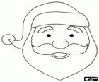 Papai Noel com o seu chapéu e barba