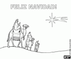 Feliz Natal com os Três Reis, em espanhol ou castelhano