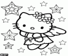 Hello Kitty é um anjo de Natal entre as estrelas