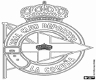Emblema do Real Club Deportivo de La Coruña, o Deportivo da Corunha, Deportivo