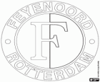 Emblema da equipa de futebol do Feyenoord Rotterdam da Holanda