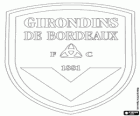 Escudo do FC Girondins de Bordeaux, Football Club des Girondins de Bordeaux, clube de futebol francês