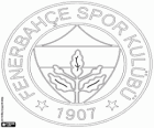 Escudo do Fenerbahçe Spor Kulubu, equipe de futebol turco em Istambul
