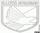 Escudo dos US Palermo, Unione Sportiva Città di Palermo, clube de futebol italiano