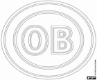 Logo Odense BK, Odense Boldklub ou OB, clube de futebol dinamarquês