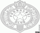 Escudo do FC Partizan Belgrado, clube de futebol da Sérvia
