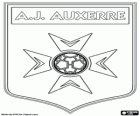 Emblema da AJ Auxerre, Association de la Jeunesse Auxerroise, clube de futebol francês