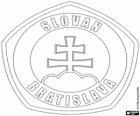 Escudo do SK Slovan Bratislava, clube de futebol da Eslováquia