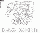 Emblema do KAA Gent, clube de futebol belga