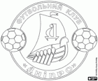 Emblema do FC Dnipro Dnipropetrovsk, clube de futebol na Ucrânia 