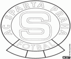 Escudo do AC Sparta Praha, conhecido como o Sparta Praga, clube de futebol da República Tcheca
