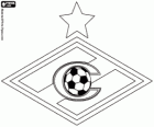 Emblema do FC Spartak Moscou ou Spartak de Moscovo, clube de futebol russo. Futbolni Klub Spartak Moskva, nome original russo transliterado