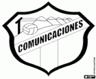Emblema da CSD Comunicaciones, também conhecido como Cremas, clube de futebol, na Cidade da Guatemala