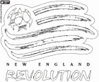 Logo do clube de futebol da MLS, New England Revolution of Massachusetts