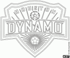 Escudo do Houston Dynamo, time de futebol profissional no Texas