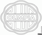 Emblema do clube de futebol paraguaio, o Club Olimpia Asuncion