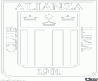 Escudo de Club Alianza Lima, clube de futebol peruano