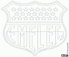 Escudo do Club Sport Emelec, clube esportivo do Equador na cidade de Guayaquil
