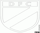 Distintivo do Danubio FC, time de futebol do Uruguai em Montevidéu