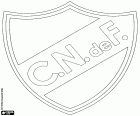 Emblema do Club Nacional de Football, time de futebol do Uruguai em Montevidéu