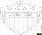 Emblema da CP Deportiva Junior, conhecido como Atlético Junior, clube de futebol colombiano da cidade de Barranquilla