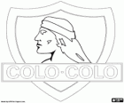 Escudo CSD Colo-Colo, a equipe chilena de futebol com sede na cidade de Santiago