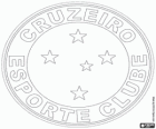 Escudo do Cruzeiro Esporte Clube, time de futebol brasileiro da cidade de Belo Horizonte