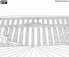 Aqueduto de Segóvia, um dos mais importantes monumentos romanos e melhor conservados de Espanha e da Península Ibérica