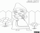 A bela Julieta é a filha do líder dos gnomos do Jardim Vermelho