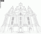 A Igreja de Nossa Senhora é uma barroca igreja luterana e um símbolo da reconciliação, a Frauenkirche, em Dresden, Alemanha