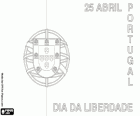 Dia da Liberdade, 25 de abril, feriado nacional em Portugal para comemorar a Revolução dos Cravos de 1974